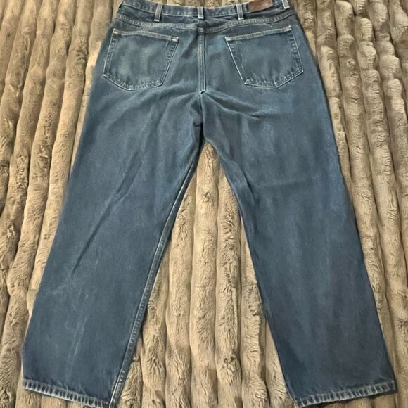 LL Bean Jeans Men’s 38x29 Classic Fit Straight Denim Medium Wash Preppy Blue - Picture 2 of 13